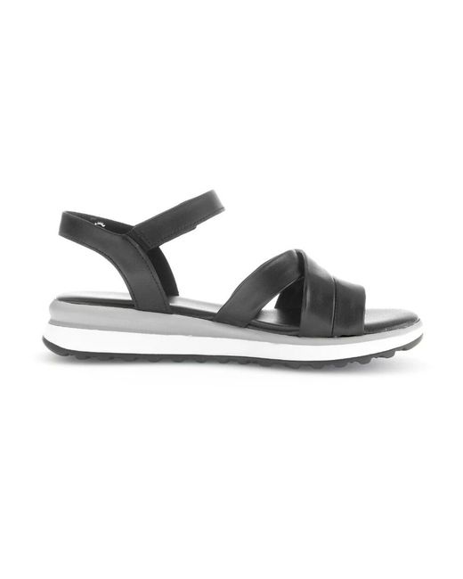 Flat Sandals Gabor en coloris Black