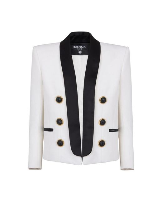 Balmain White Blazers