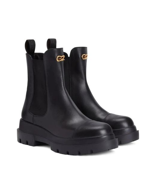 Giuseppe Zanotti Black Chelsea Boots