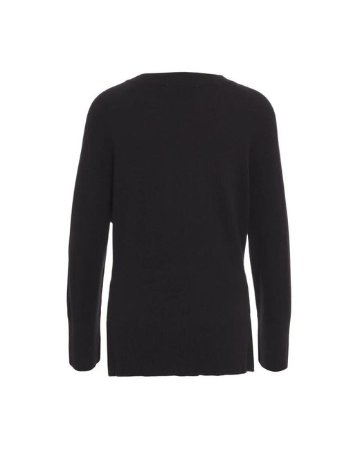 Kaos Black Round-Neck Knitwear