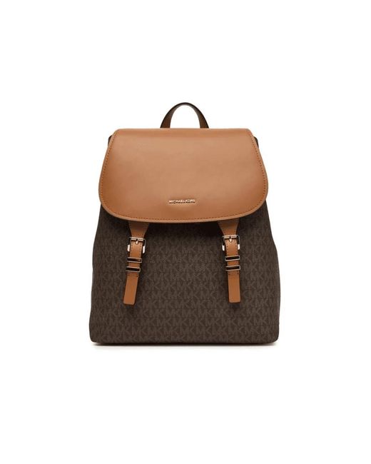 Michael Kors Brown Backpacks