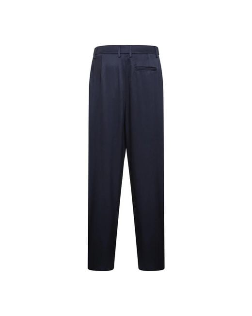 Giorgio Armani Blue Straight Trousers