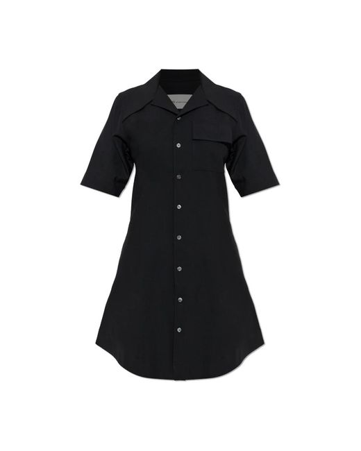 AMI Black Shirt Dresses
