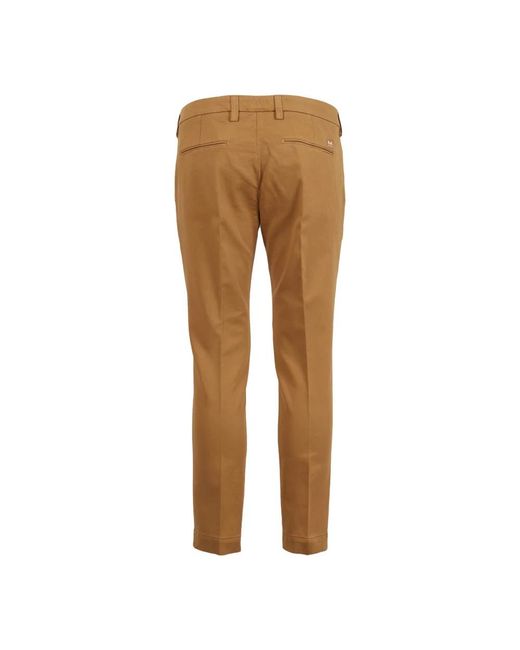 Entre Amis Brown Slim-Fit Trousers for men