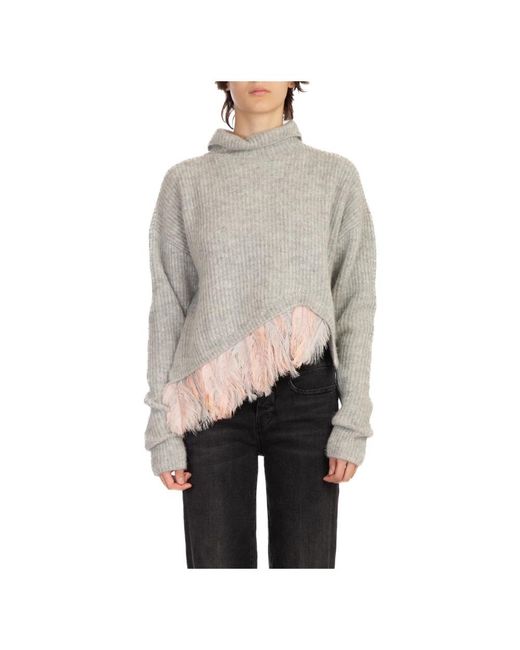 Seafarer Truien & Vesten ,Grijs ,Fringed Luna Sweater in het Gray