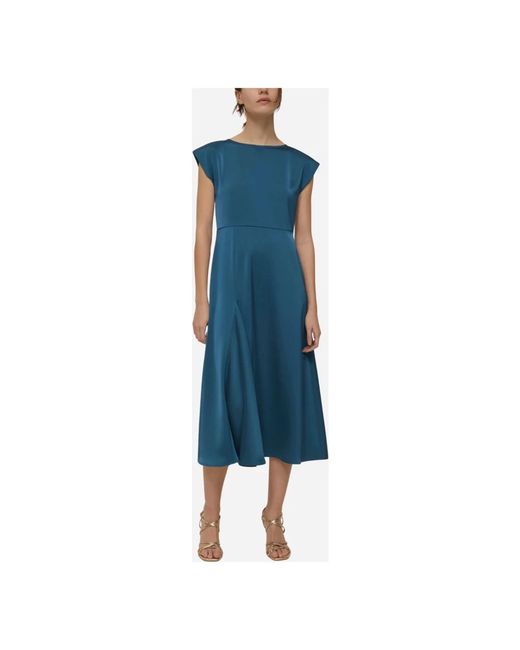 Pennyblack Kleedjes ,Blauw ,Polyester Abito Midi in het Blue
