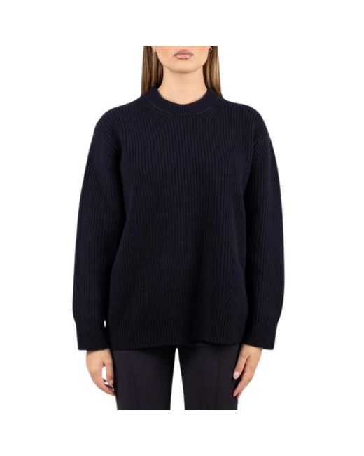 Pinko Blue Round-Neck Knitwear