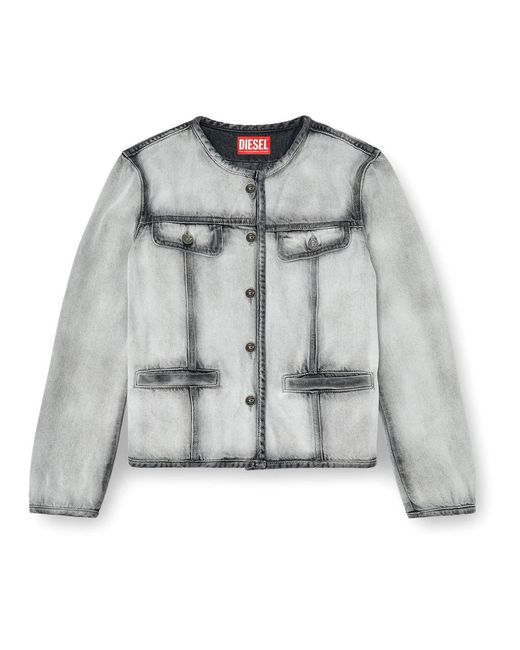 DIESEL Gray Denim Jackets