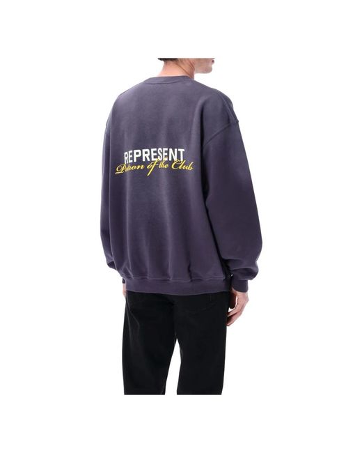 Represent Blue Sweatshirts for men