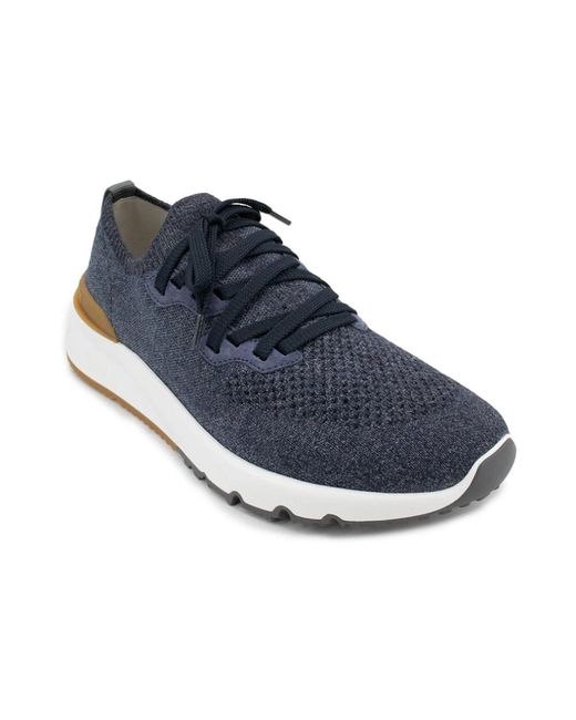 Brunello Cucinelli Blue Sneakers for men