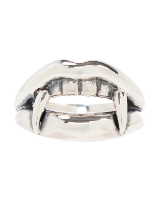 Rings di Yohji Yamamoto in Metallic da Uomo