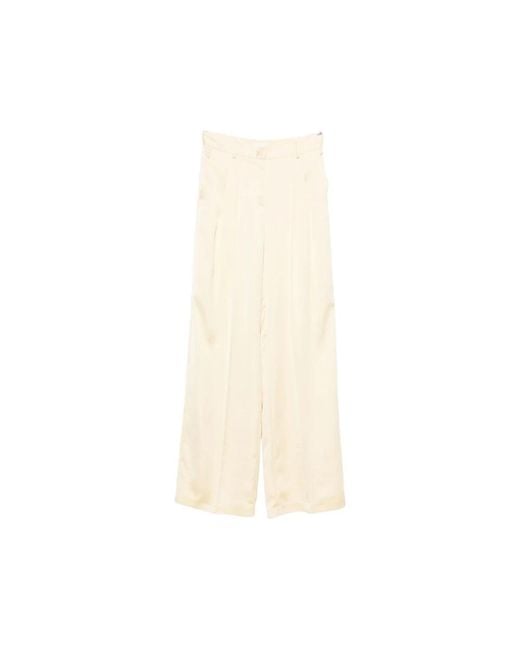 ANDAMANE Natural Wide Trousers
