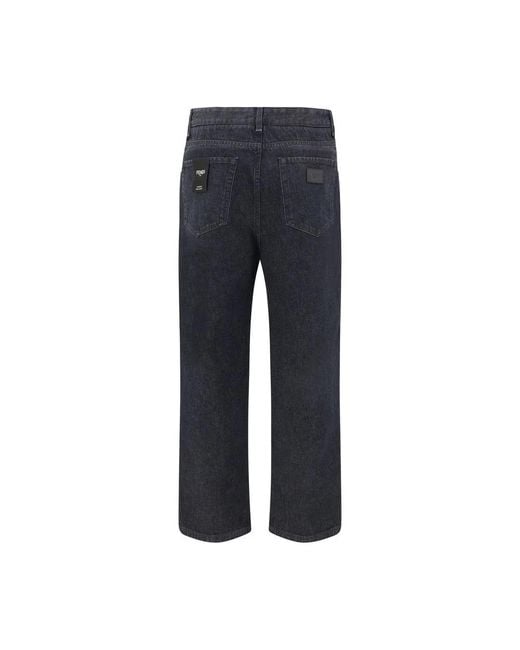 Fendi Blue Straight Jeans for men