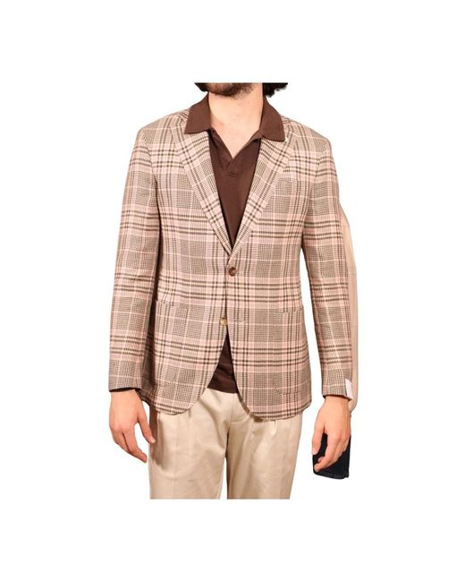 Jackets > blazers Luigi Bianchi pour homme en coloris Brown