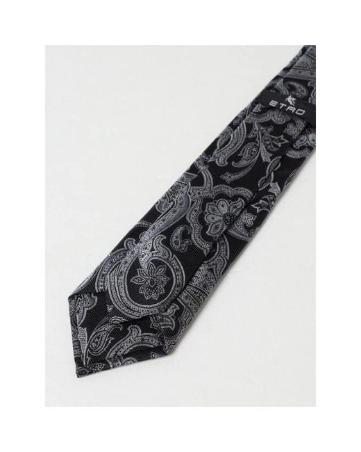 Ties di Etro in Black da Uomo
