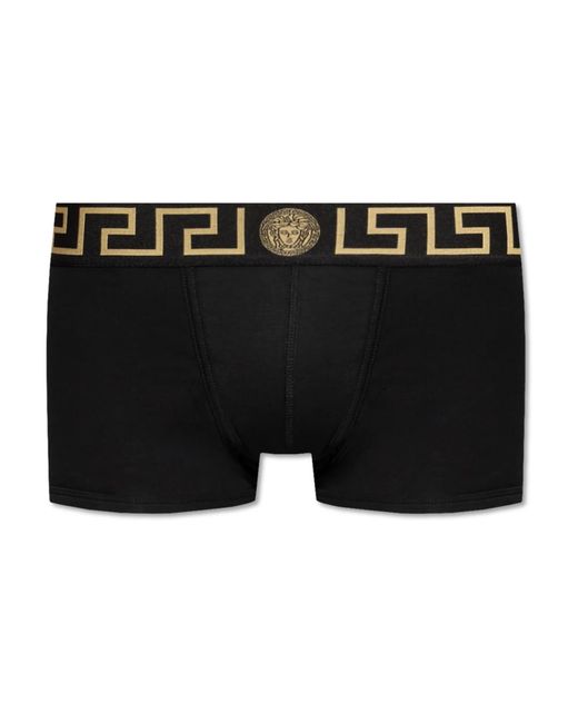 Versace Ondergoed ,Zwart ,Katoen Katoenen Boxershorts in het Black voor heren