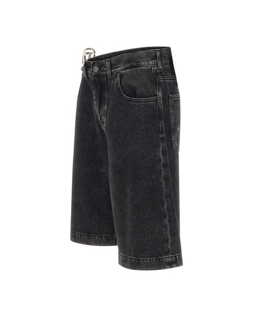 DIESEL Black Denim Shorts