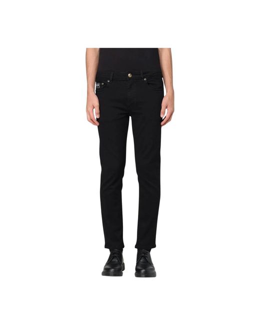 Slim-Fit Jeans di Versace Jeans Couture in Black da Uomo
