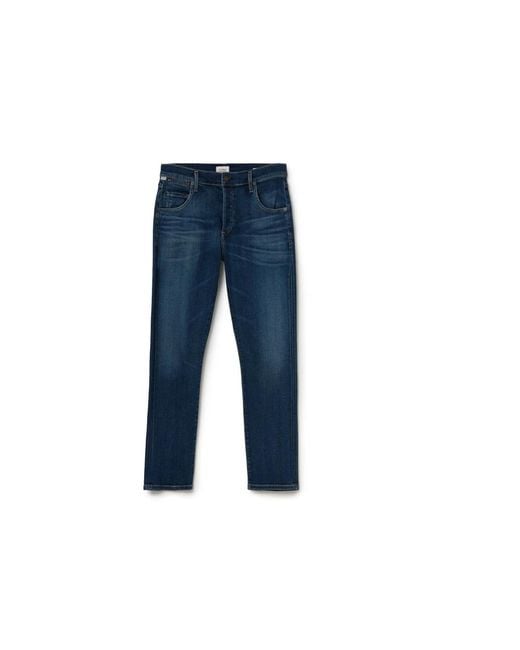 Citizens of Humanity Blue Cropped Jeans