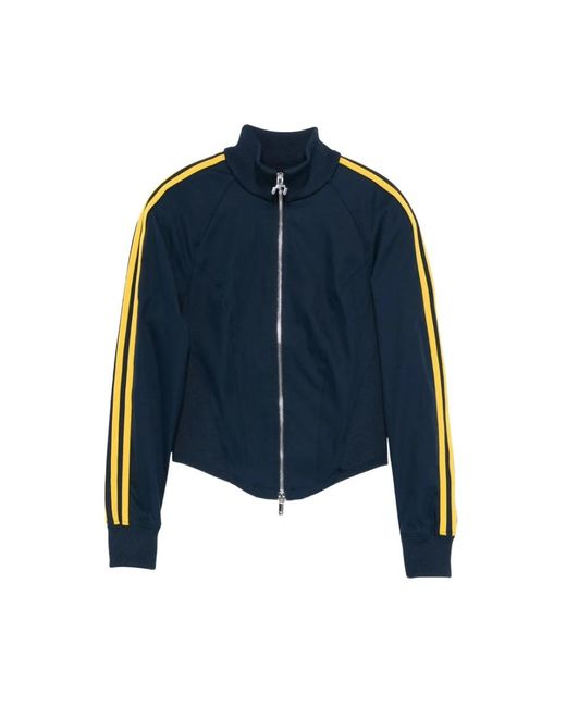 Adidas Fitness ,Blauw ,Polyester Miaou Corset Tracktop in het Blue