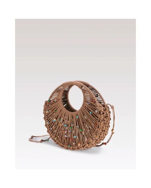 HIBOURAMA Brown Handbags