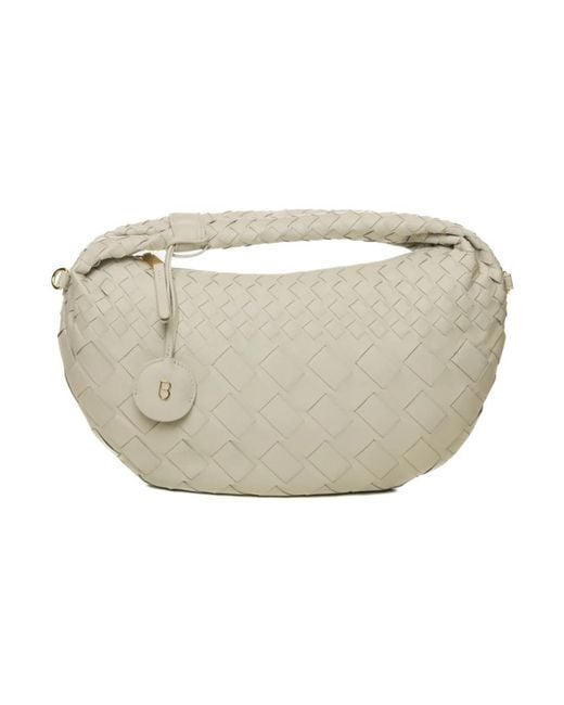 Tosca Blu White Mini Halbmond-Tasche