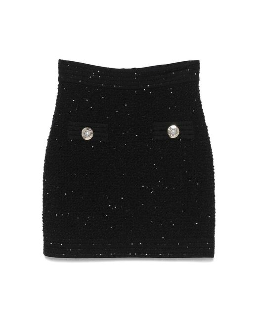 Balmain Rokken ,Zwart ,Mode Rok Ff 1Lb 015 Ki 74 in het Black
