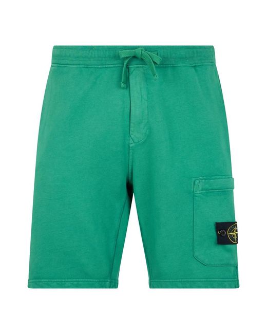 Stone Island Green Casual Shorts for men