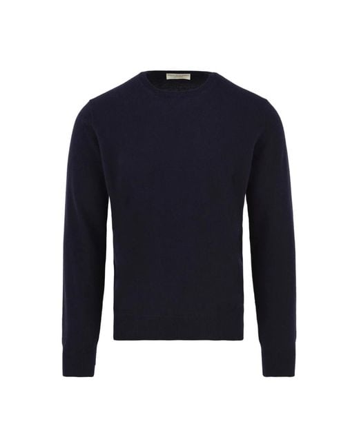FILIPPO DE LAURENTIIS Blue Round-Neck Knitwear