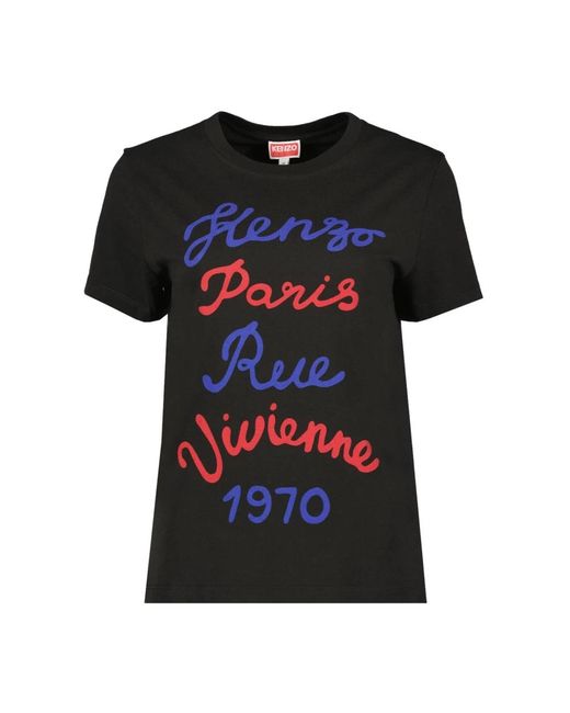 KENZO Black Vintage rue vivienne t-shirt