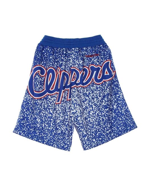 Mitchell & Ness Casual Shorts in het Blue voor heren