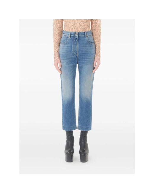 Valentino Blue Cropped Jeans