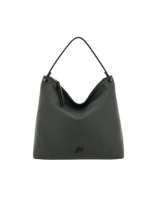 Gabs Black Fiona Leder Schultertasche Mit Reißverschluss