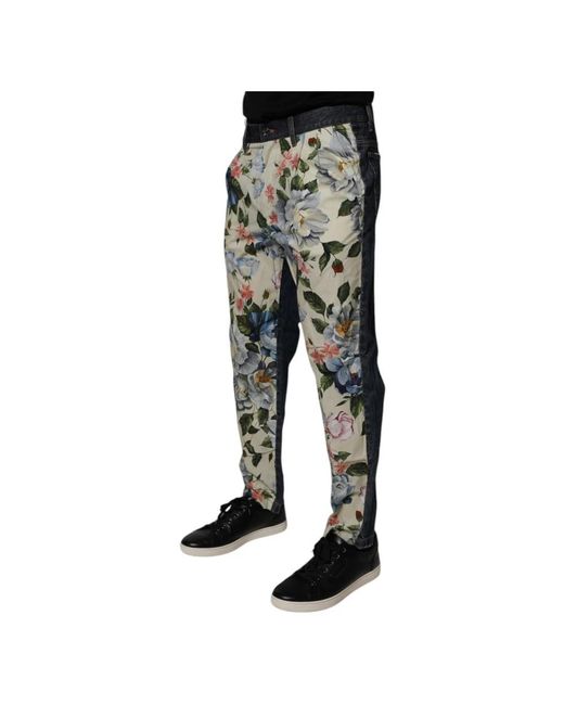 Dolce & Gabbana Black Straight Fit Jeans for men