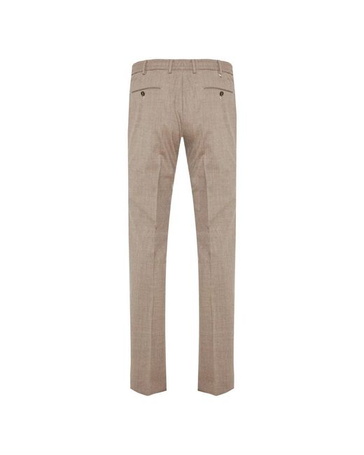 PT Torino Gray Slim-Fit Trousers for men