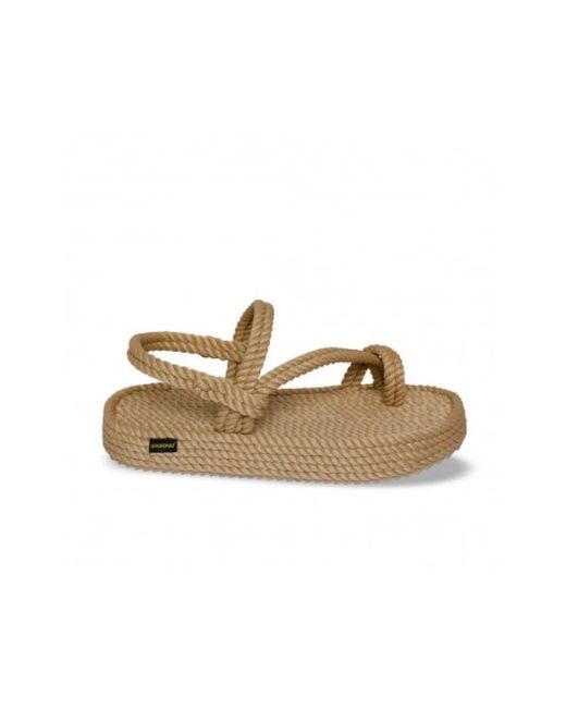 Flat Sandals Bohonomad en coloris Metallic