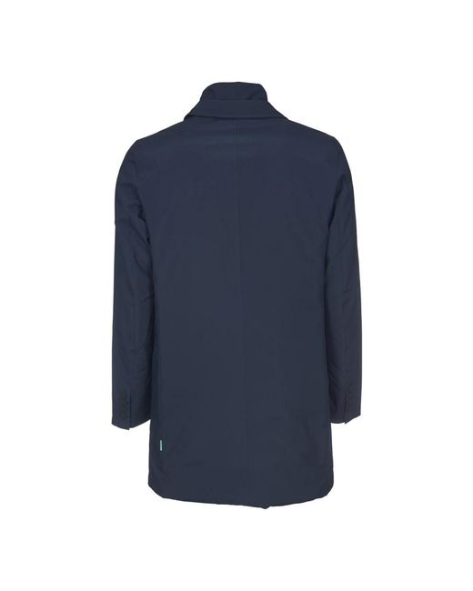 Save The Duck Blue Single-Breasted Coats for men