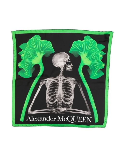 Alexander McQueen Green Scarves