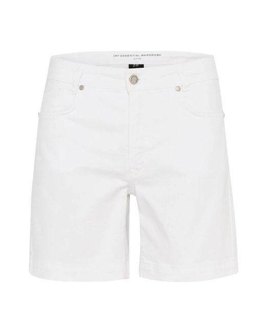 My Essential Wardrobe White Denim Shorts
