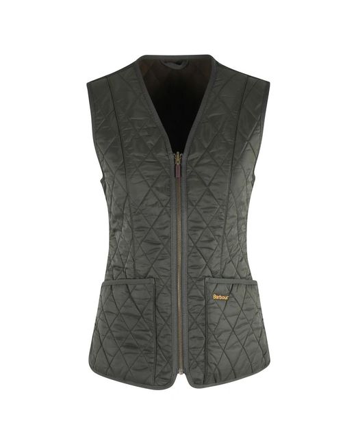 Barbour Jassen ,Groen ,Zwarte Fleece Betty Liner Vest in het Gray