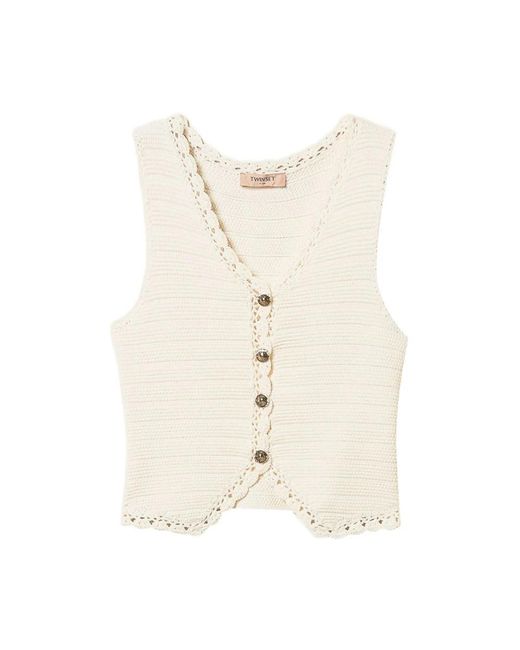 Cardigans Twinset en coloris Natural