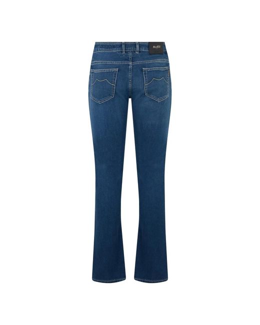 Moorer Straight Jeans in het Blue