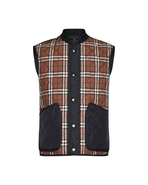 Vests Burberry pour homme en coloris Black
