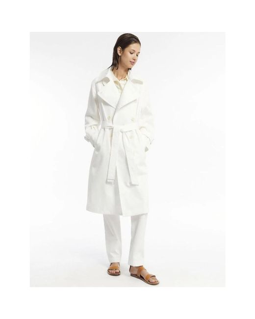 Coats > trench coats Ines De La Fressange Paris en coloris White