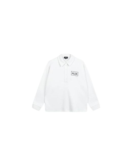 Tops > polo shirts Alix The Label en coloris White