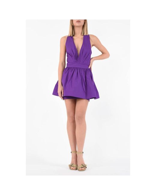 ACTUALEE Purple Short Dresses