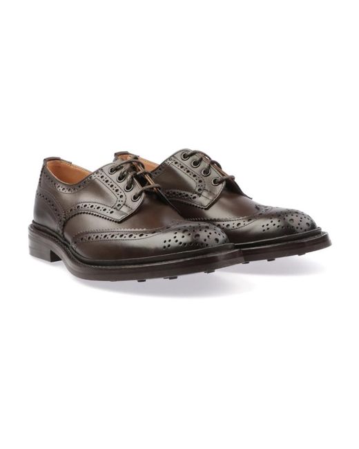 Tricker's Brown Laced Shoes for men