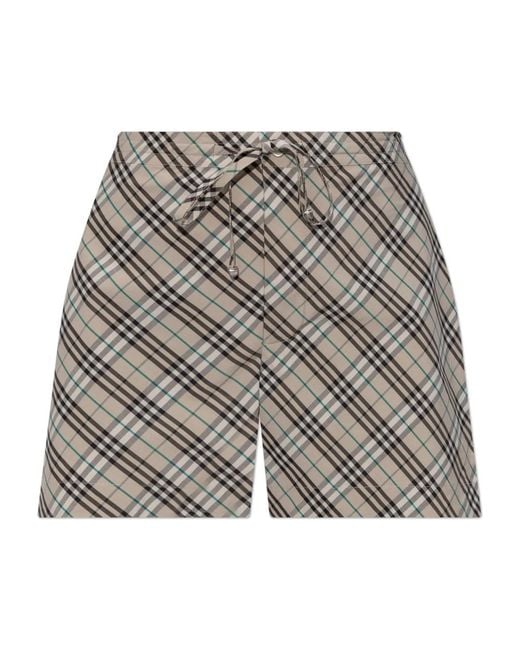 Burberry Gray Short Shorts