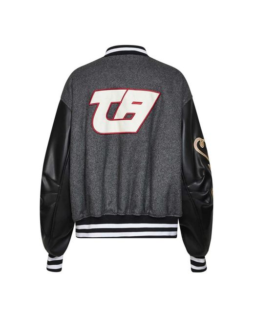 The Attico Gray Bomber Jackets