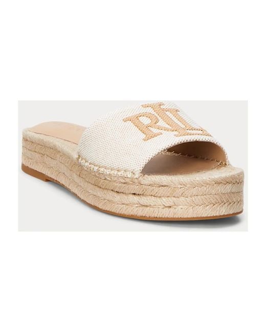 Ralph Lauren Natural Sliders